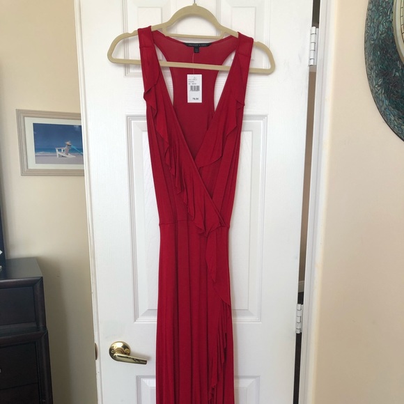 Felicity & Coco Red Ruffle Maxi Dress - Picture 2 of 3